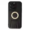Apple İphone 14 Pro Kılıf Merkür Magneticsafe Standlı Kapak - Siyah