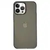 Apple İphone 14 Pro Kılıf Pc Sert Şeffaf Kapak - Siyah