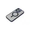Apple İphone 14 Pro Kılıf Room Magneticsafe Silikon - Lacivert