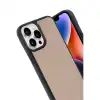 Apple İphone 14 Pro Max Kılıf Aras Deri Kapak - Pudra