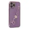Apple İphone 14 Pro Max Kılıf Esila Silikon - Mor