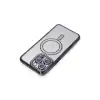 Apple İphone 14 Pro Max Kılıf Joke Simli Magneticsafe Kılıf - Siyah