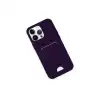 Apple İphone 14 Pro Max Kılıf Kelvin Kartvizitli Silikon - Derin Mor