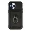 Apple İphone 14 Pro Max Kılıf Pars Lens Yüzüklü Silikon - Siyah