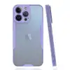 Apple İphone 14 Pro Max Kılıf Platin Silikon - Lila