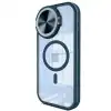 Apple İphone 14 Pro Max Kılıf Teleskop Lens Magsafe Silikon Kapak - Lacivert