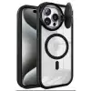 Apple İphone 14 Pro Max Kılıf Teleskop Lens Magsafe Silikon Kapak - Siyah