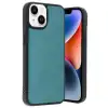 Apple İphone 15 Kılıf Aras Deri Kapak - Açık Yeşil