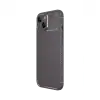 Apple İphone 15 Kılıf Auto Focus Karbon Kapak - Gri
