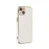 Apple İphone 15 Kılıf Volet Silikon - Beyaz
