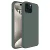 Apple İphone 15 Plus Kılıf First Silikon - Koyu Yeşil