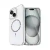 Apple İphone 15 Plus Live Diamond Magsafe Kapak - Şeffaf