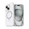 Apple İphone 15 Plus Live Diamond Magsafe Kapak - Şeffaf