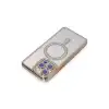 Apple İphone 15 Pro Kılıf Joke Simli Magneticsafe Kılıf - Gold