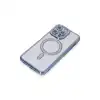 Apple İphone 15 Pro Kılıf Joke Simli Magneticsafe Kılıf - Mavi