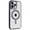 Apple İphone 15 Pro Kılıf Kronos Magsafe Kapak - Lacivert