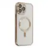 Apple İphone 15 Pro Kılıf Kross Magneticsafe Kapak - Gold