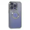 Apple İphone 15 Pro Kılıf Slot Silikon - Gümüş