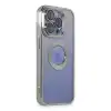 Apple İphone 15 Pro Kılıf Slot Silikon - Gümüş