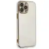 Apple İphone 15 Pro Kılıf Volet Silikon - Beyaz