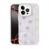 Apple İphone 15 Pro Lumi Desenli Kapak - Beyaz