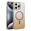 Apple İphone 15 Pro Max Glossy Magsafe Kapak - Çöl Titanyum