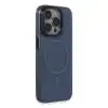 Apple İphone 15 Pro Max Kılıf Anka Pc Magneticsafe Sert Metal Kapak - Lacivert