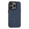 Apple İphone 15 Pro Max Kılıf Anka Pc Magneticsafe Sert Metal Kapak - Lacivert