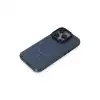 Apple İphone 15 Pro Max Kılıf Anka Pc Magneticsafe Sert Metal Kapak - Lacivert