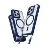 Apple İphone 15 Pro Max Kılıf Enka Magsafe Silikon Kılıf - Lacivert