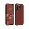 Apple İphone 15 Pro Max Kılıf First Silikon - Bordo