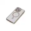 Apple İphone 15 Pro Max Kılıf Joke Simli Magneticsafe Kılıf - Gold