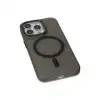 Apple İphone 15 Pro Max Kılıf Lodos Magneticsafe Mat Kapak - Siyah