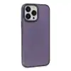 Apple İphone 15 Pro Max Kılıf Modos Metal Kapak - Derin Mor