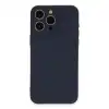 Apple İphone 15 Pro Max Kılıf Nano İçi Kadife Silikon - Lacivert