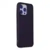 Apple İphone 15 Pro Max Kılıf Nano İçi Kadife Silikon - Mor