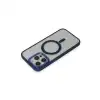 Apple İphone 15 Pro Max Kılıf Room Magneticsafe Silikon - Lacivert