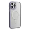 Apple İphone 15 Pro Max Kılıf Room Magneticsafe Silikon - Lila