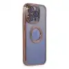 Apple İphone 15 Pro Max Kılıf Slot Silikon - Rose Gold