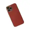 Apple İphone 15 Pro Max Kılıf Volet Silikon - Kırmızı