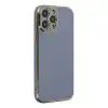 Apple İphone 15 Pro Max Kılıf Volet Silikon - Mavi
