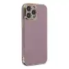 Apple İphone 15 Pro Max Kılıf Volet Silikon - Mor