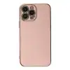Apple İphone 15 Pro Max Kılıf Volet Silikon - Pembe