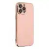 Apple İphone 15 Pro Max Kılıf Volet Silikon - Pembe