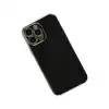Apple İphone 15 Pro Max Kılıf Volet Silikon - Siyah