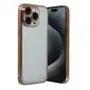 Apple İphone 15 Pro Max Razer Lensli Silikon - Çöl Titanyum
