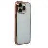 Apple İphone 15 Pro Max Razer Lensli Silikon - Çöl Titanyum