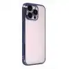 Apple İphone 15 Pro Max Razer Lensli Silikon - Lacivert