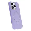 Apple İphone 15 Pro Max Regal Magsafe Standlı Kapak - Lila