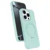 Apple İphone 15 Pro Max Regal Magsafe Standlı Kapak - Su Yeşili